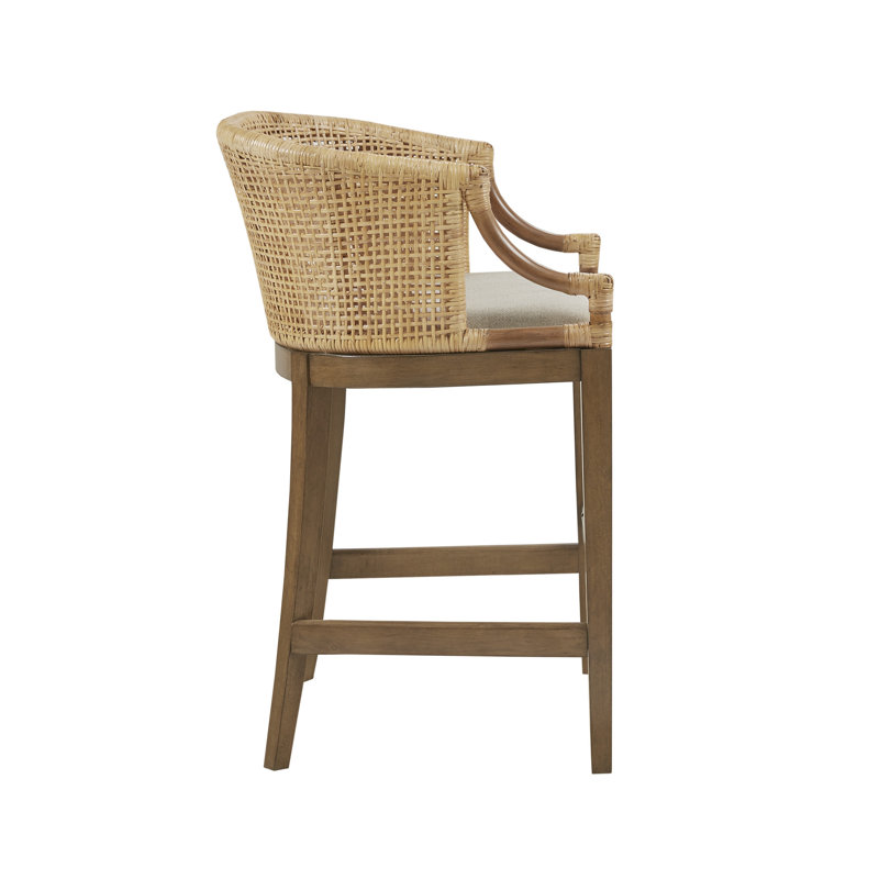 Martha Stewart Playa Handcrafted Rattan Counter Stool Wayfair